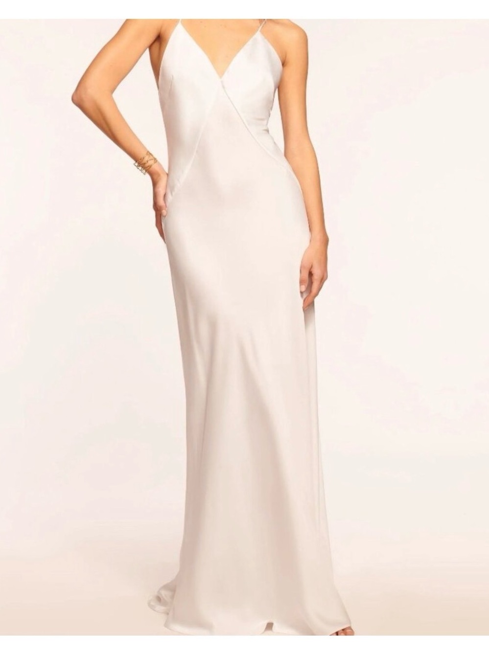 Ramy Brook Caspe Satin Slip Maxi Dress